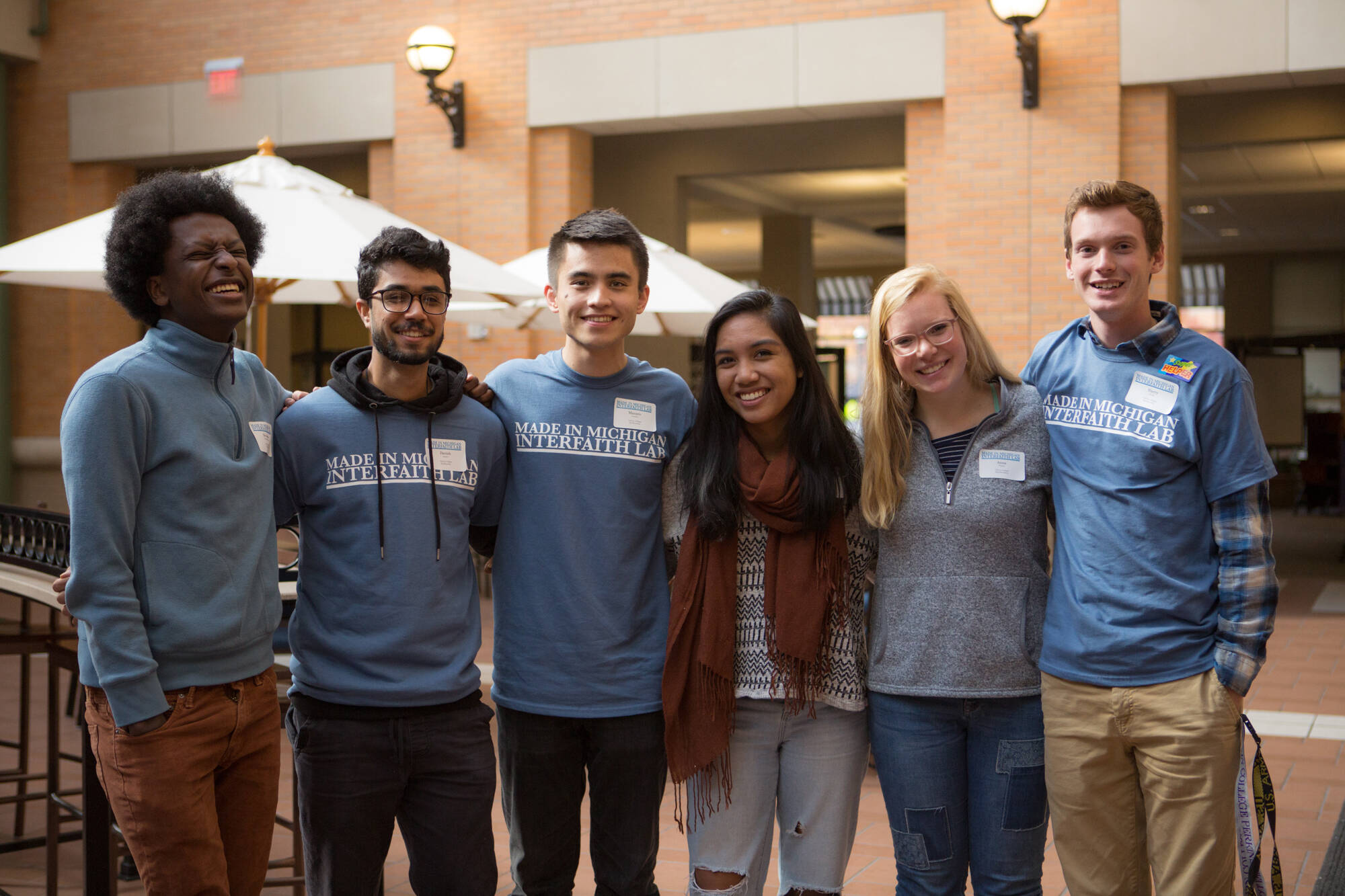 Students pose together at MIMIL